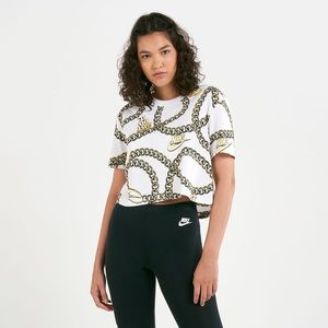 Nike glam dunk crop tshirt medium